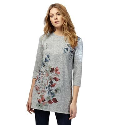 The Collection Grey floral print tunic